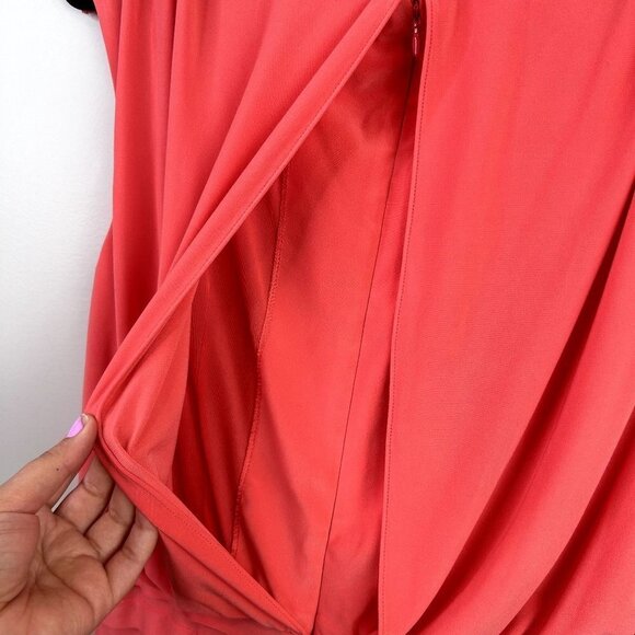 Adrianna Papell salmon mother of‎ the bride dress size 10 - Picture 6 of 8